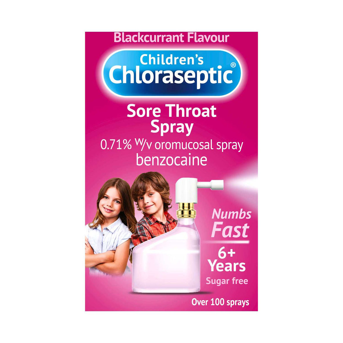Chloraseptic Children's sore throat spray 15ml - British product