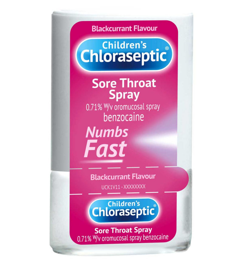 Chloraseptic Children's sore throat spray 15ml - British product