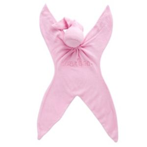 Cuskiboo Pink Baby Comforter Organic Bamboo Security Blanket