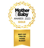 Babymore Air Motion Gliding Crib Grey travel cot - British product