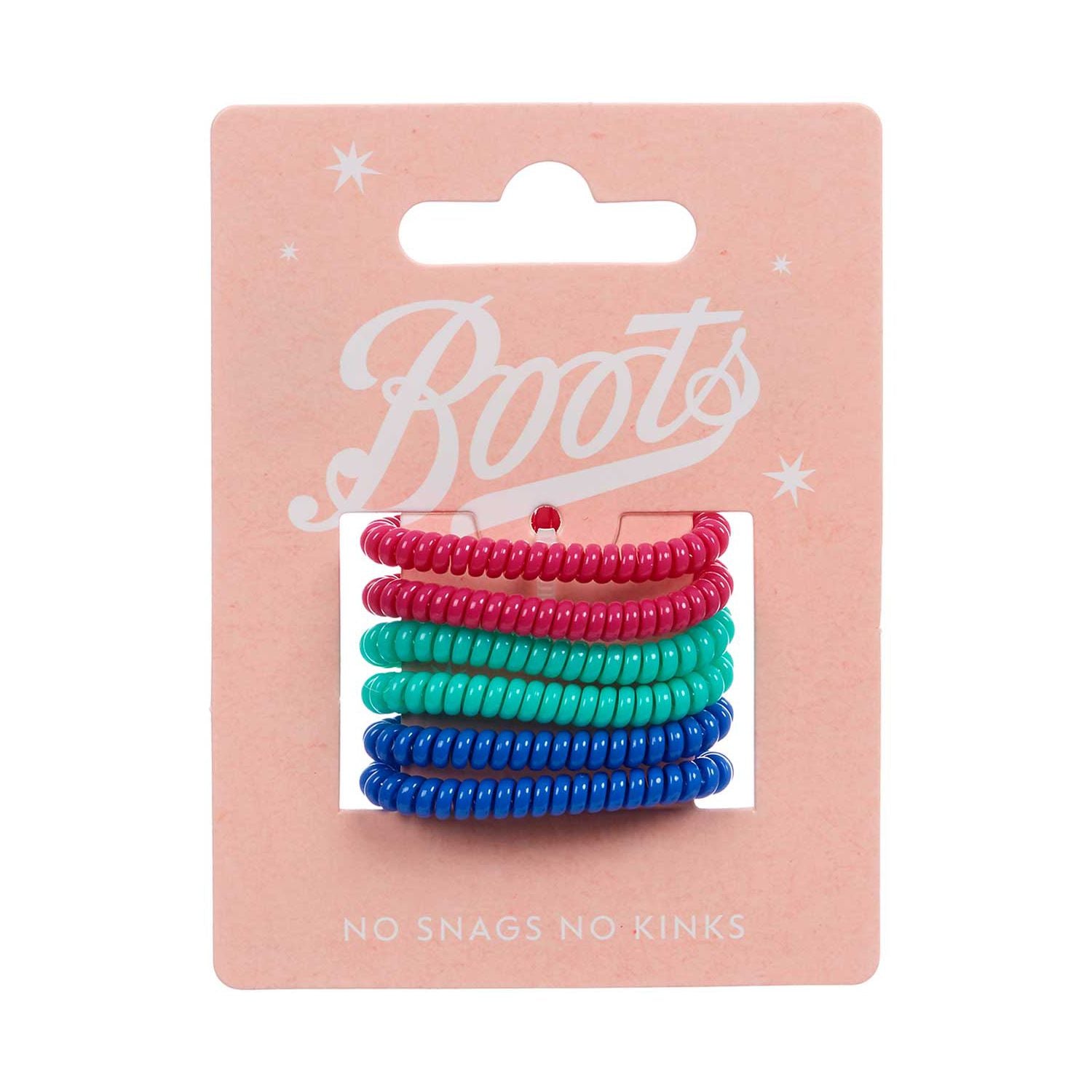 Boots Kids Spiral Hair Ties Mini 6 - British product