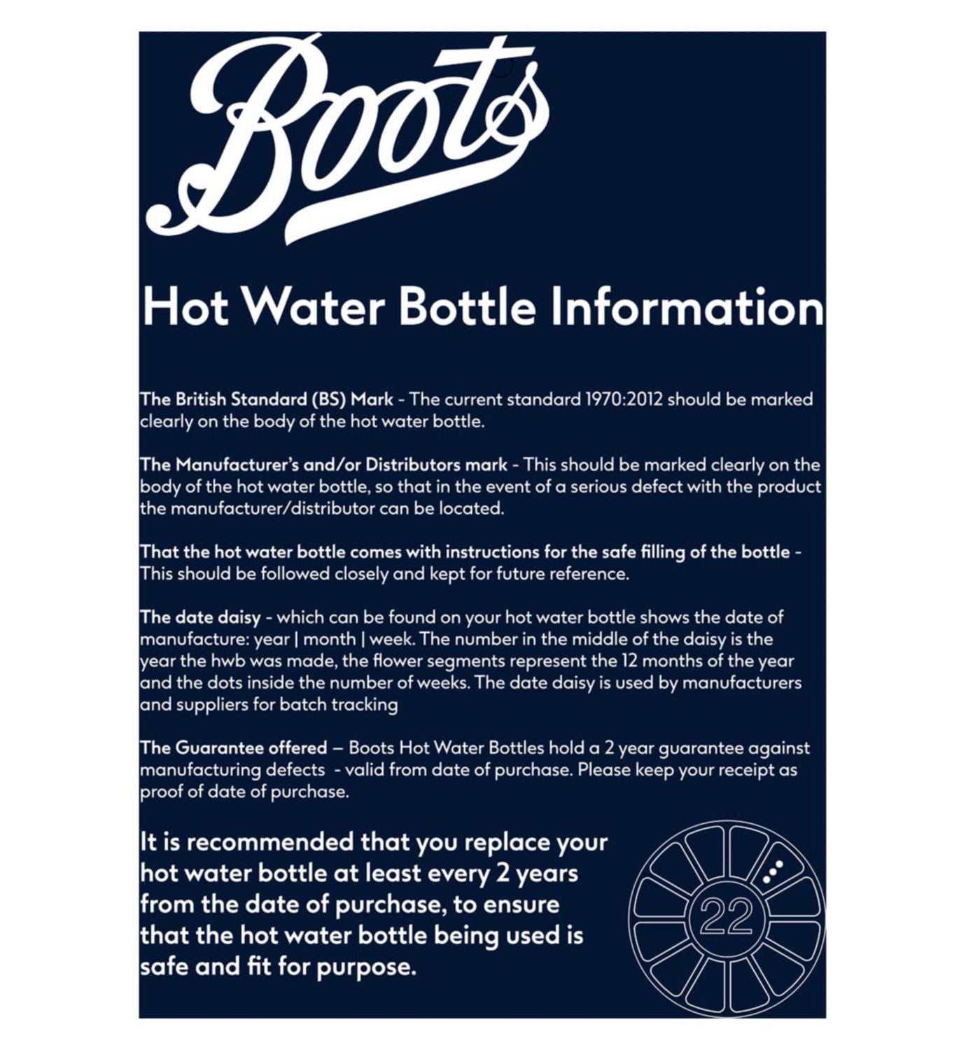 Boots hot water bottle extra soft fleece - British product
