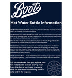 Boots hot water bottle extra soft fleece - British product