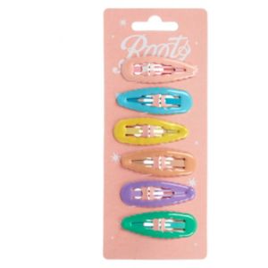 Boots Kids hair clips pastel epoxy design 6 pack - British product