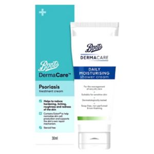 Boots Derma Care Psoriasis Bundle Treatment Shower Cream Set 30ml 250ml