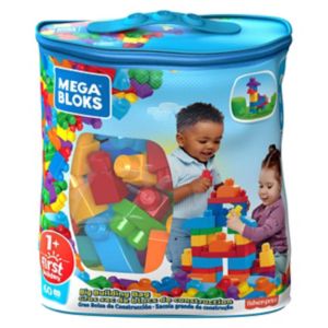 Mega Blocks Big Building Bag Blue Building Blocks 60pc, imported from the UK