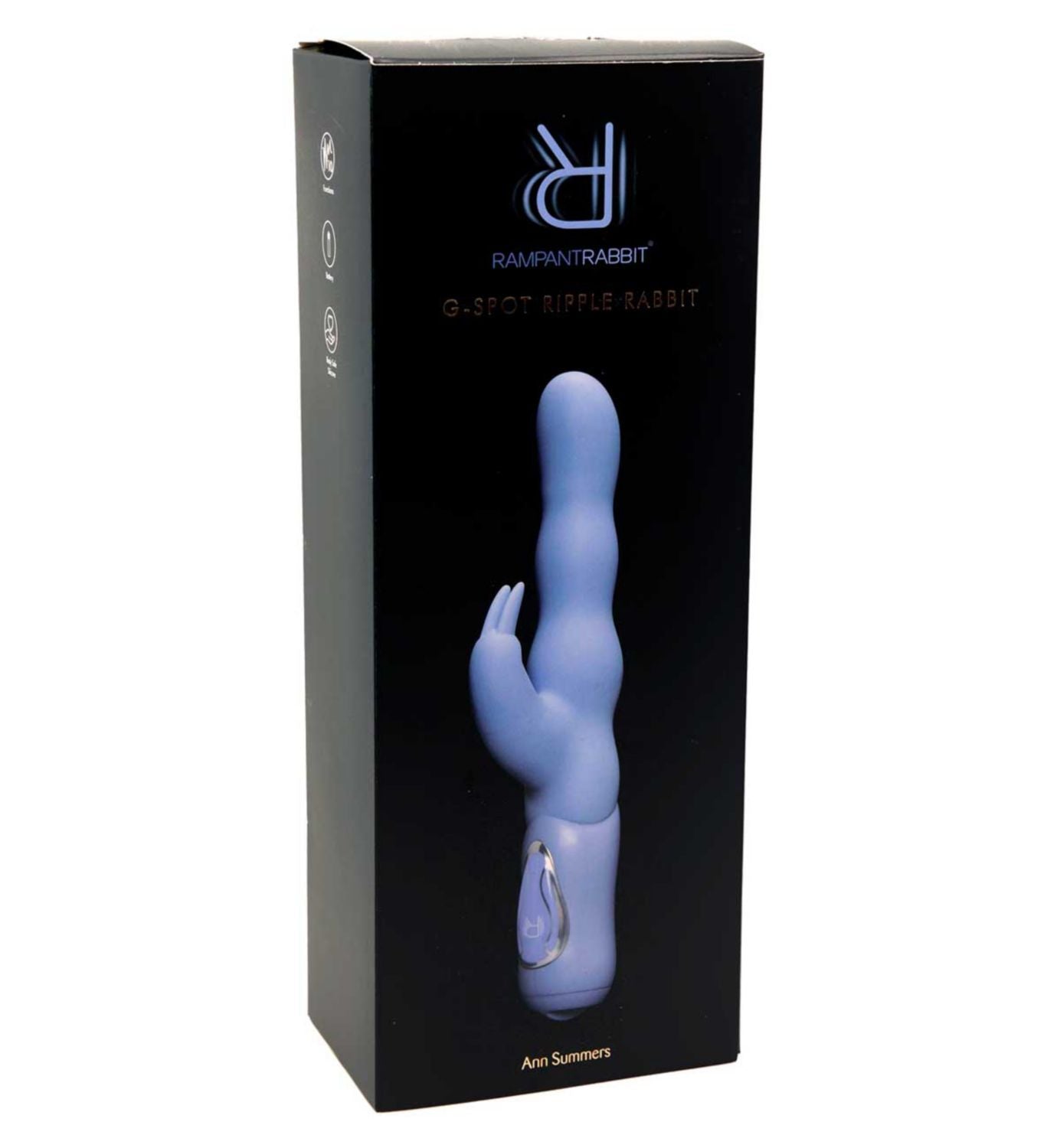 Ann Summers Rampant Rabbit G-Spot ripple blue vibrator, imported from the UK