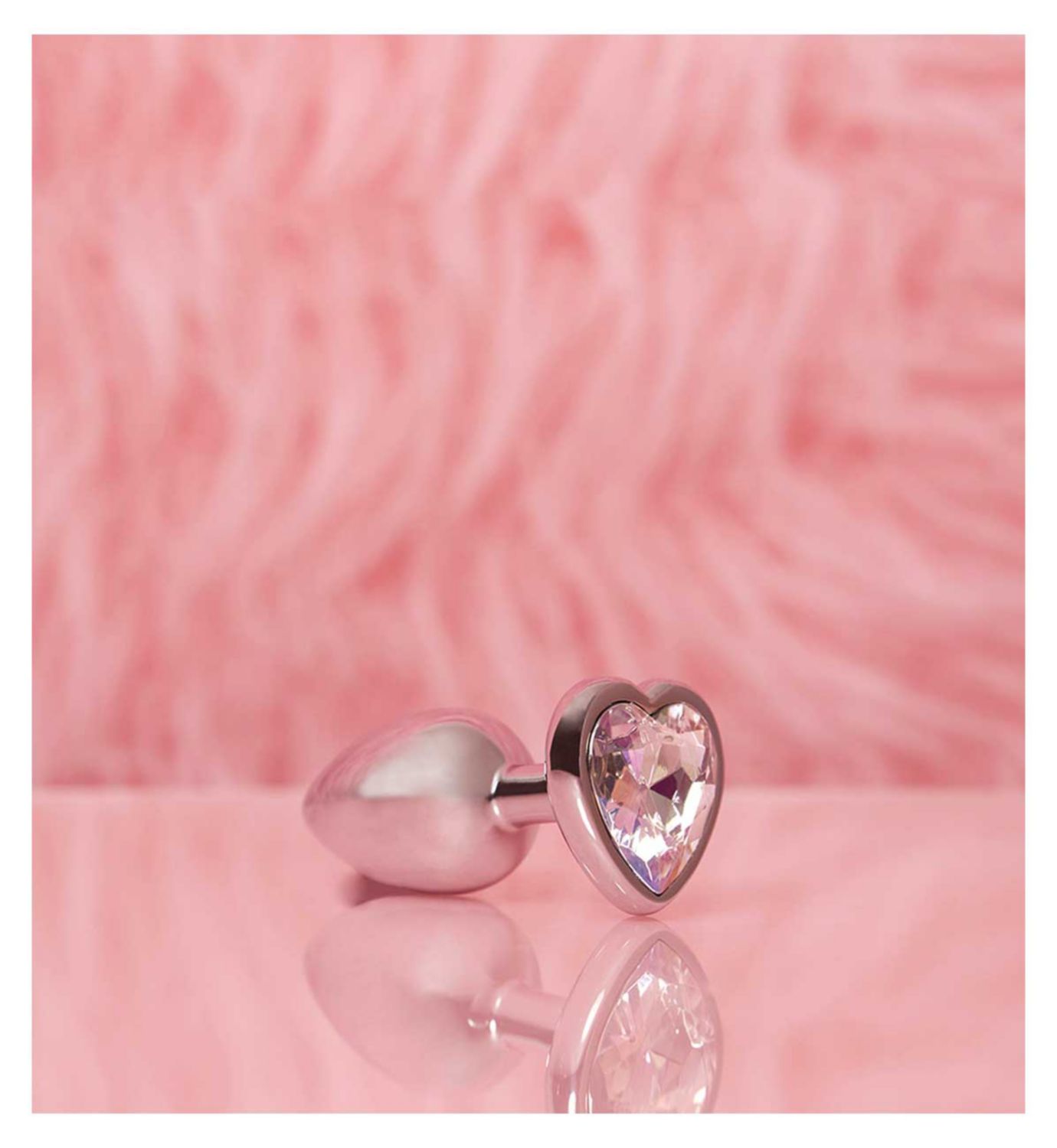 Ann Summers small heart metal butt plug silver (British brand)