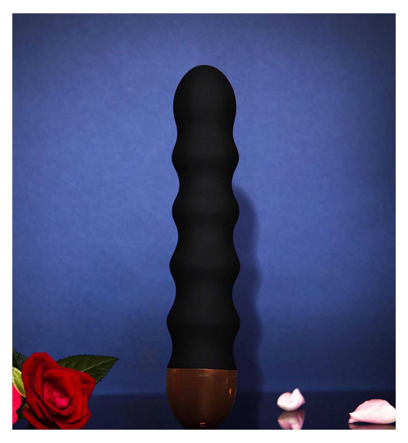 Ann Summers Ripple Silicone Vibrator Black 4.5 Inch - British product
