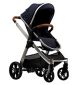 Bababing Raffi 3-in-1 travel system pushchair navy blue - British product
