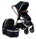 Bababing Raffi Pushchair 3 in 1 Travel System Including Footmuff Navy Blue
