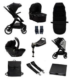 Bababing Raffi Pushchair 3 in 1 Travel System 11 Piece Bundle Gloss Black