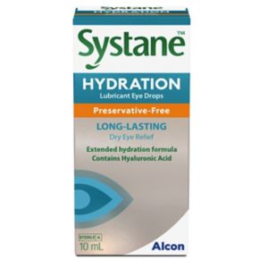 Systane Hydration Preservative Free Lubricant Eye Drops 10ml (British brand)