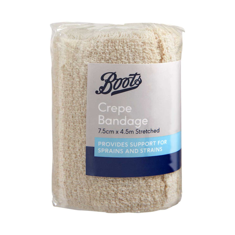 Boots crepe bandage 7.5cm x 4.5m - British product