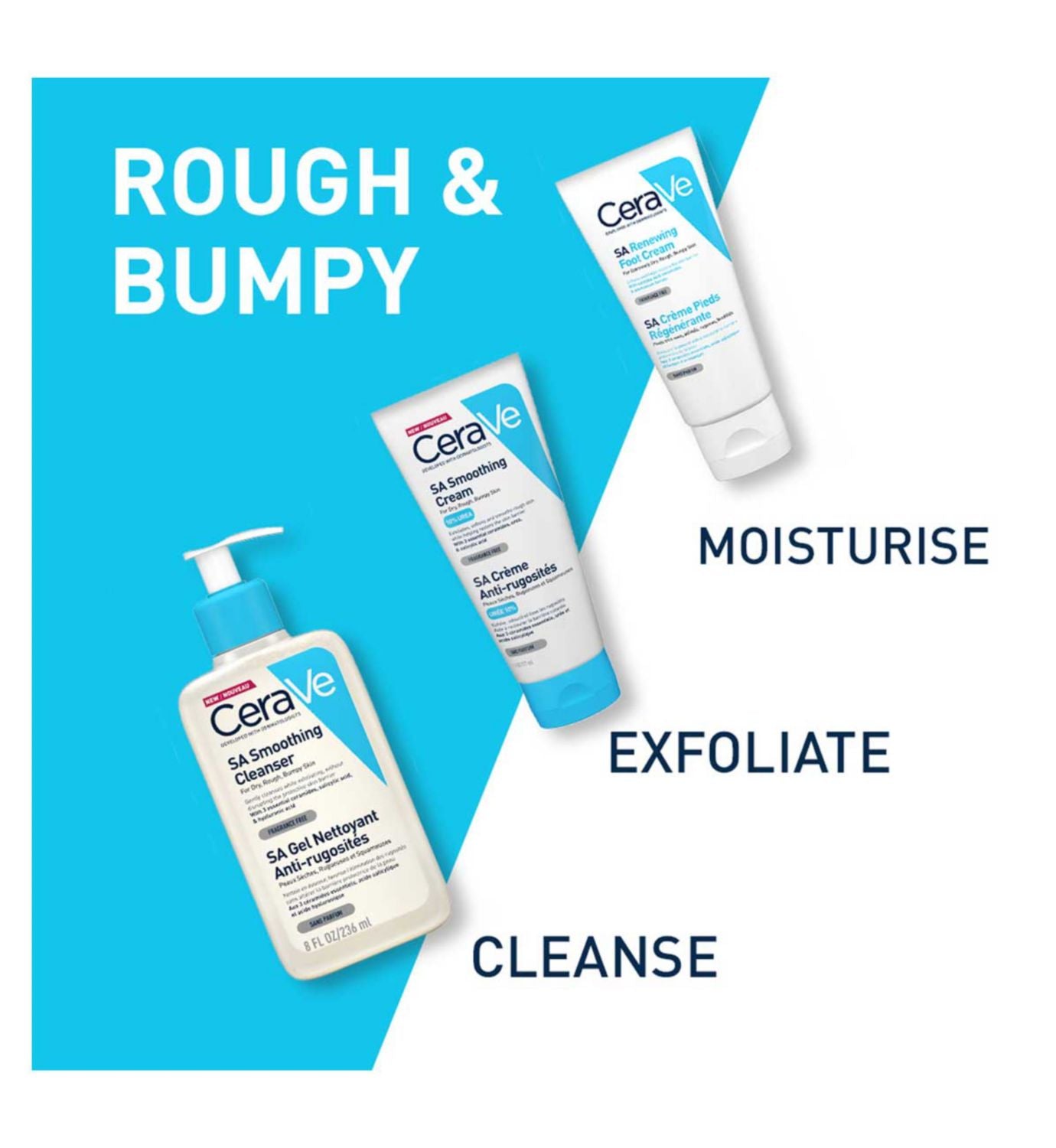 CeraVe SA Renewing Foot Cream 88ml - British product