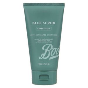 Boots Men Expert Skin charcoal face scrub 150ml - British product
