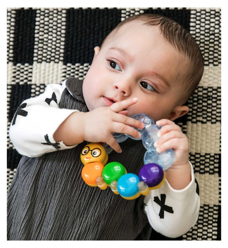 Baby Einstein Teether Rattle Caterpillar Shape Toy - British product
