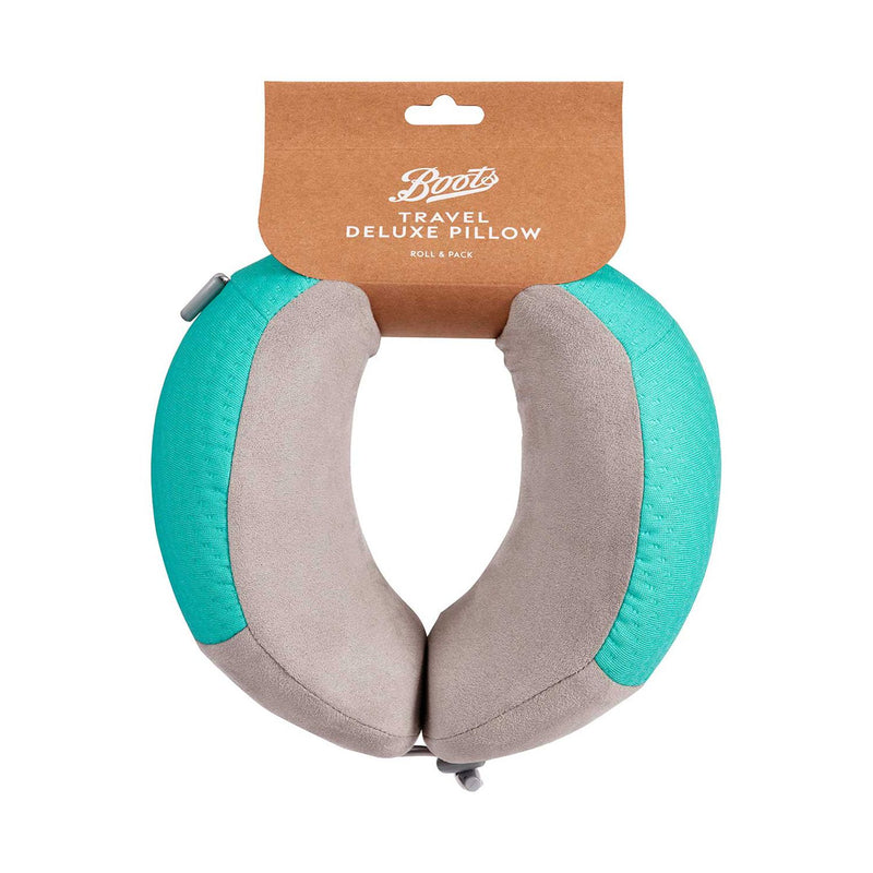 Boots deluxe travel pillow for long journeys - British product