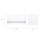 CuddleCo Juliet Cot Bed With Mattress White - British product