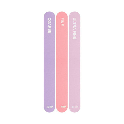 Boots Mixed Grit Nail Files 3 Pack Manicure Set