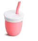 Munchkin silicone straw training cup with lid 4oz, imported from the UK