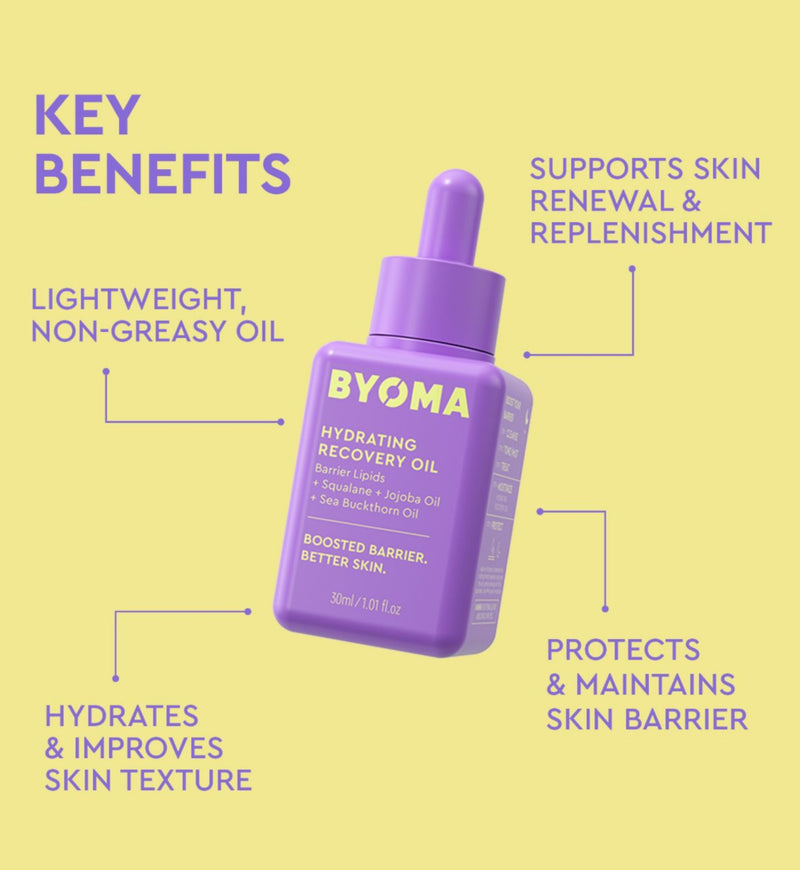 Byoma Hydrating Recovery Facial Oil 30ml - British product
