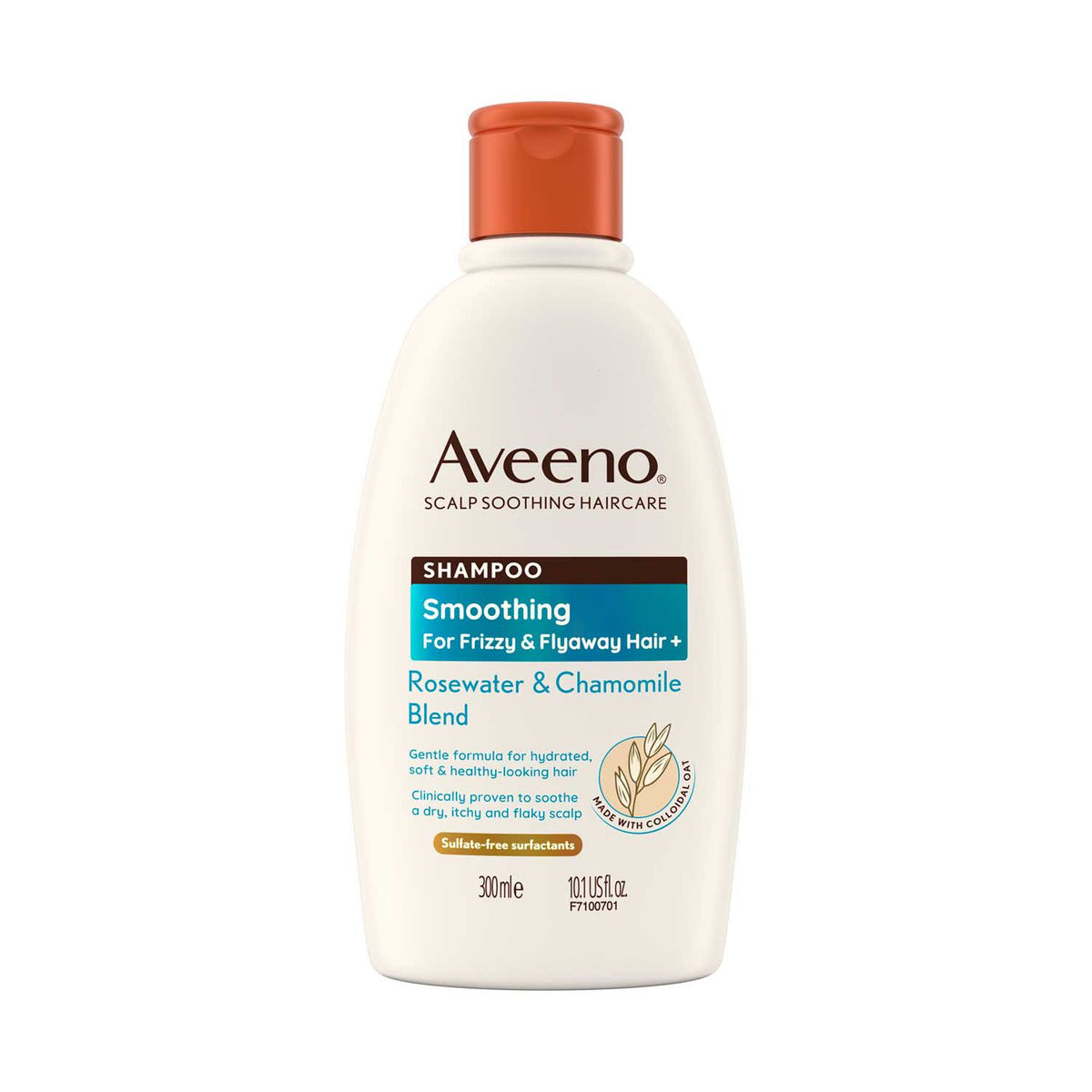 Aveeno Smoothing+ Shampoo Rose Water & Chamomile Blend 300ml - British product