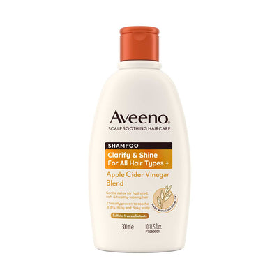 Aveeno Clarify and Shine+ Apple Cider Vinegar Shampoo 300ml