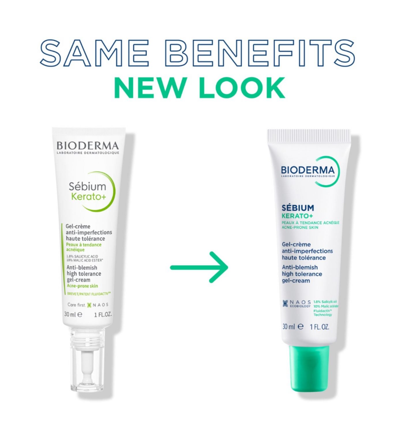 Bioderma Sebium Kerato+ anti-blemish gel cream 30ml - British product