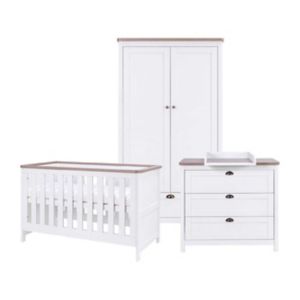 Tutti Bambini Verona 3 Piece Room Set White Oak (British brand)