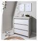 Tutti Bambini Modena Changing Unit Grey Ash White (British brand)