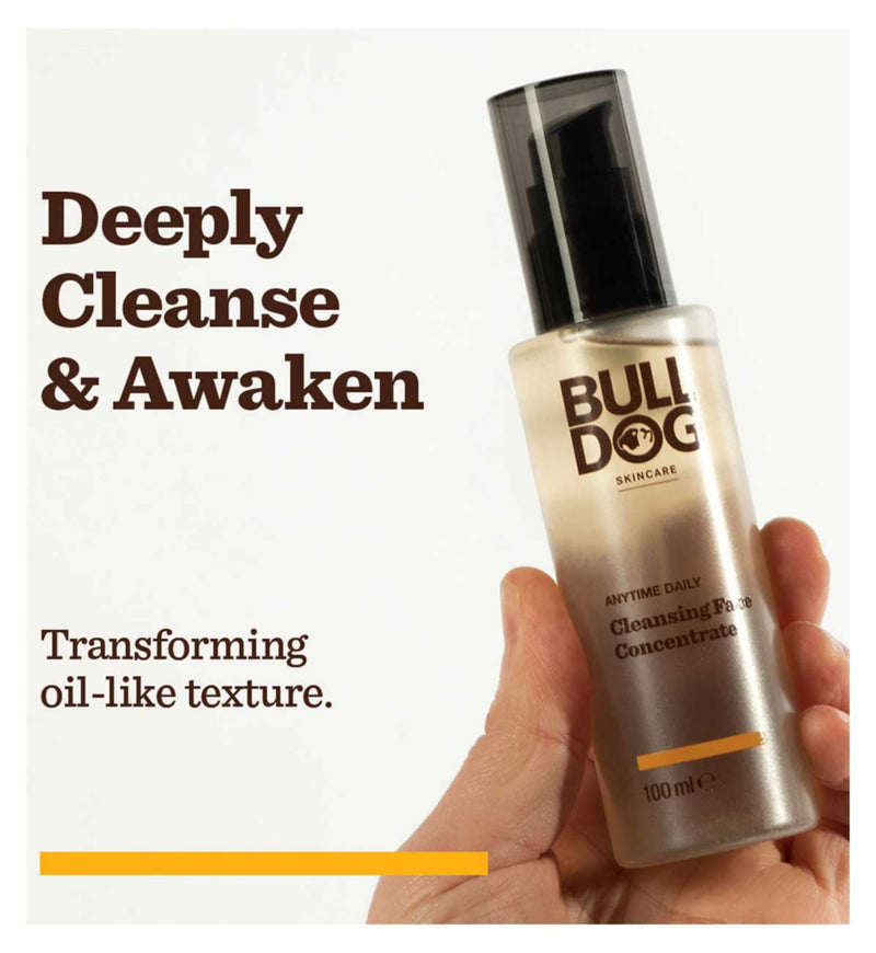 Bulldog men's face wash concentrate 100ml bottle - British product