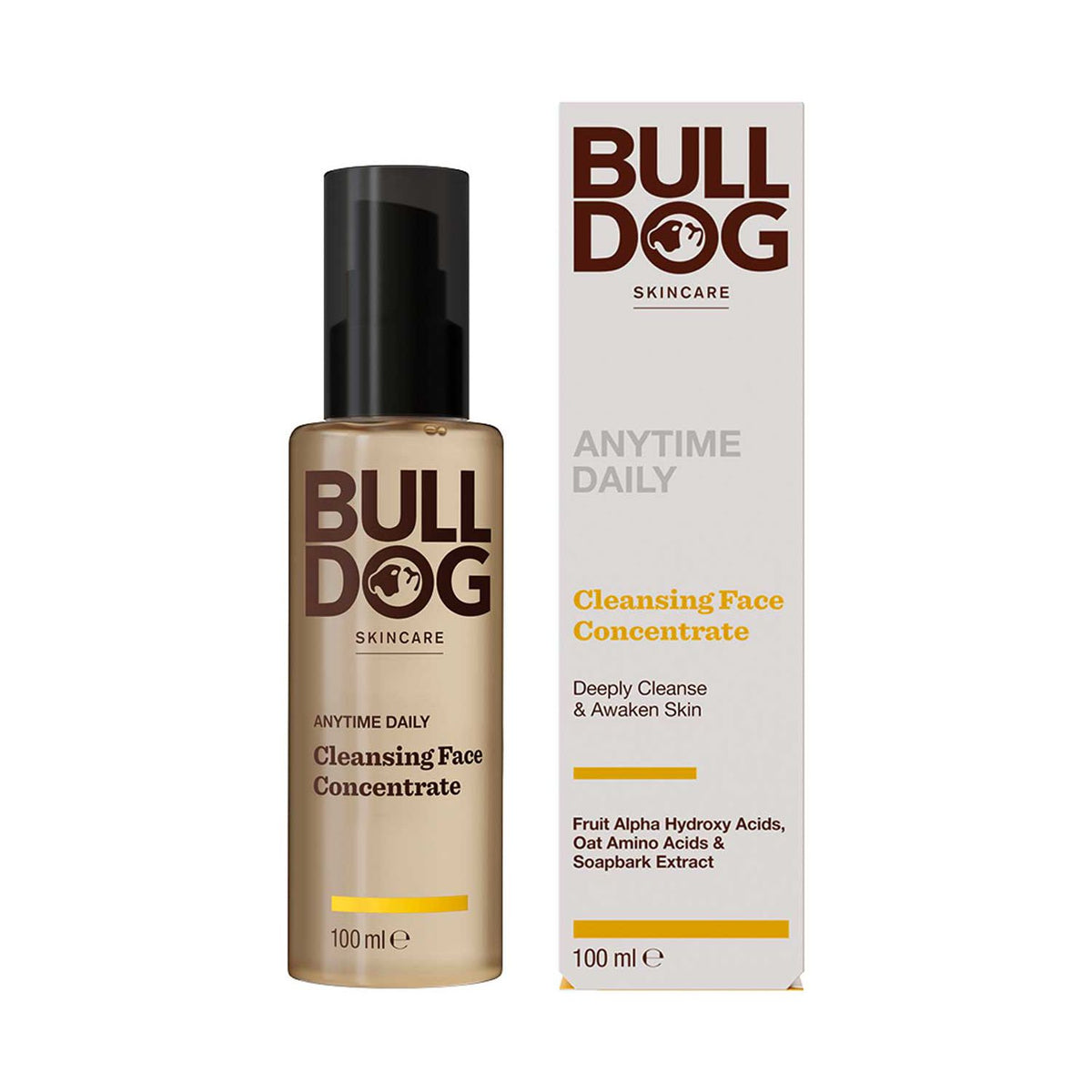 Bulldog men's face wash concentrate 100ml bottle - British product