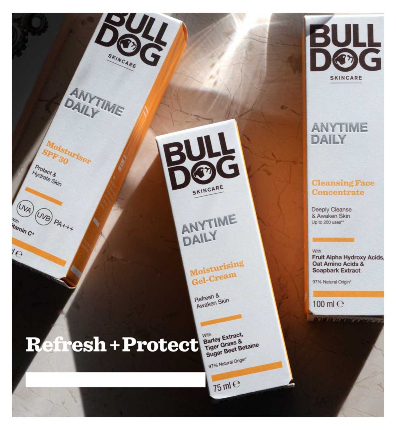 Bulldog men's face wash concentrate 100ml bottle - British product