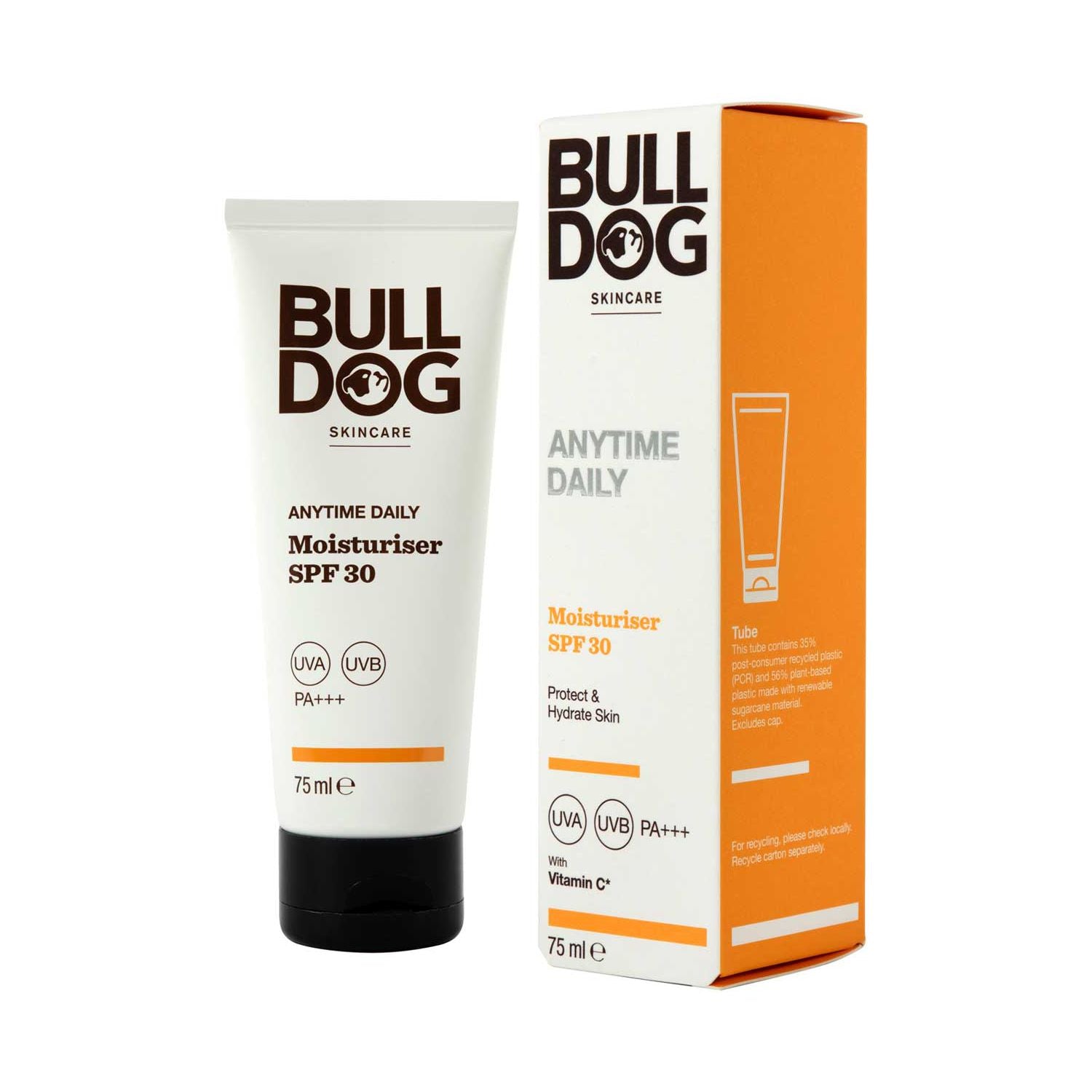 Bulldog Face Moisturiser SPF 30 75ml - British product