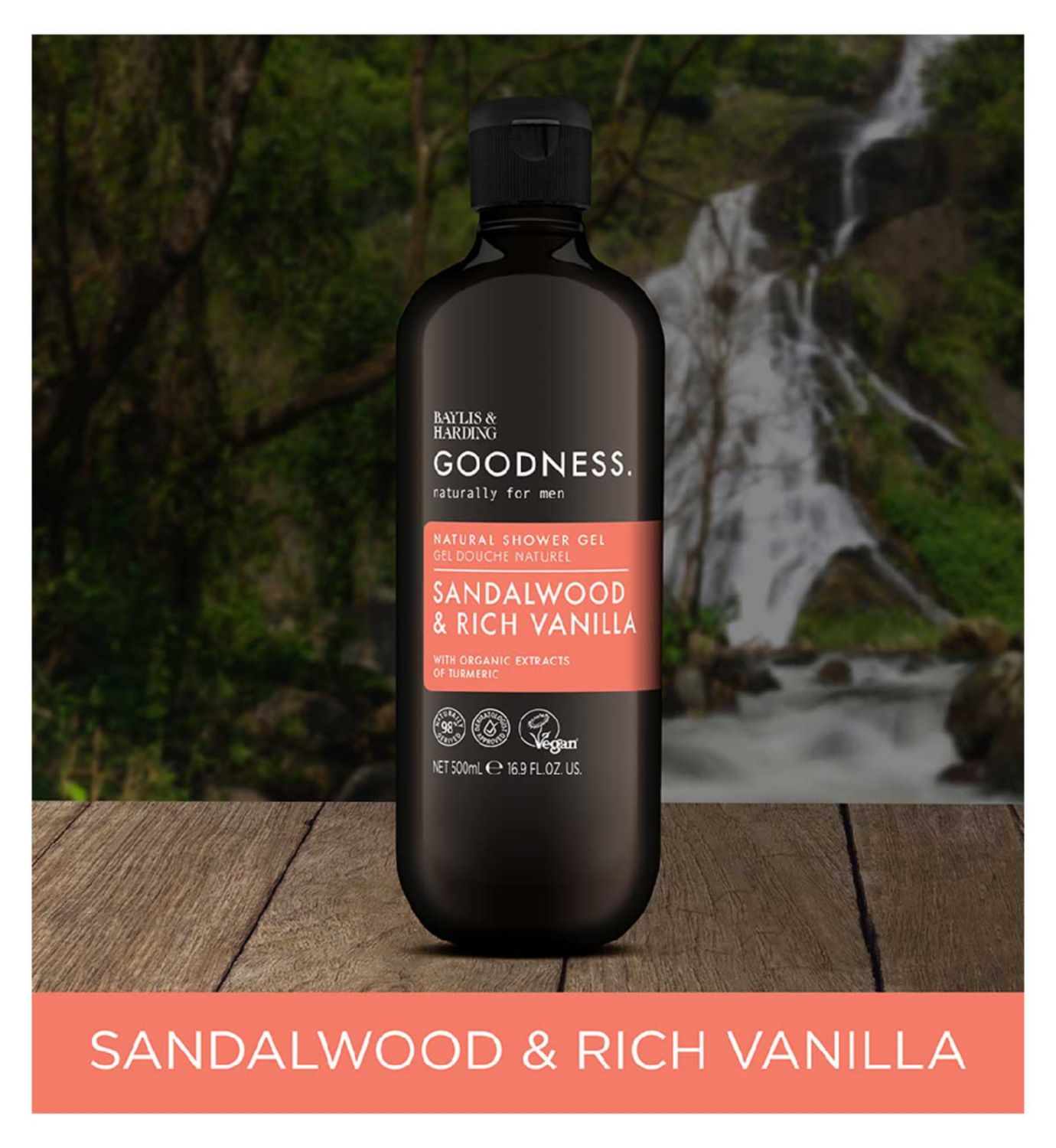 Baylis & Harding Goodness Sandalwood Vanilla Shower Gel 500ml - British product