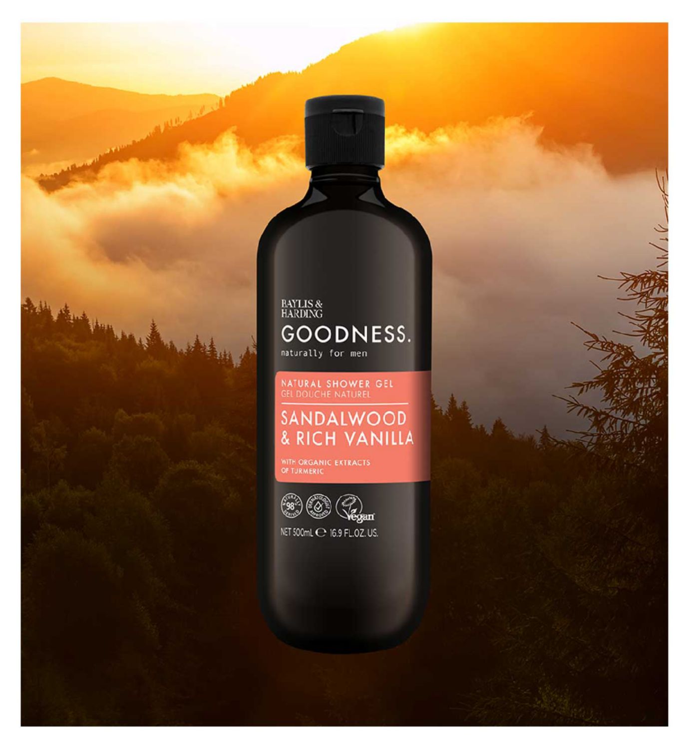 Baylis & Harding Goodness Sandalwood Vanilla Shower Gel 500ml - British product