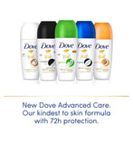 Dove Advanced Care Roll-On deodorant 50ml - British product