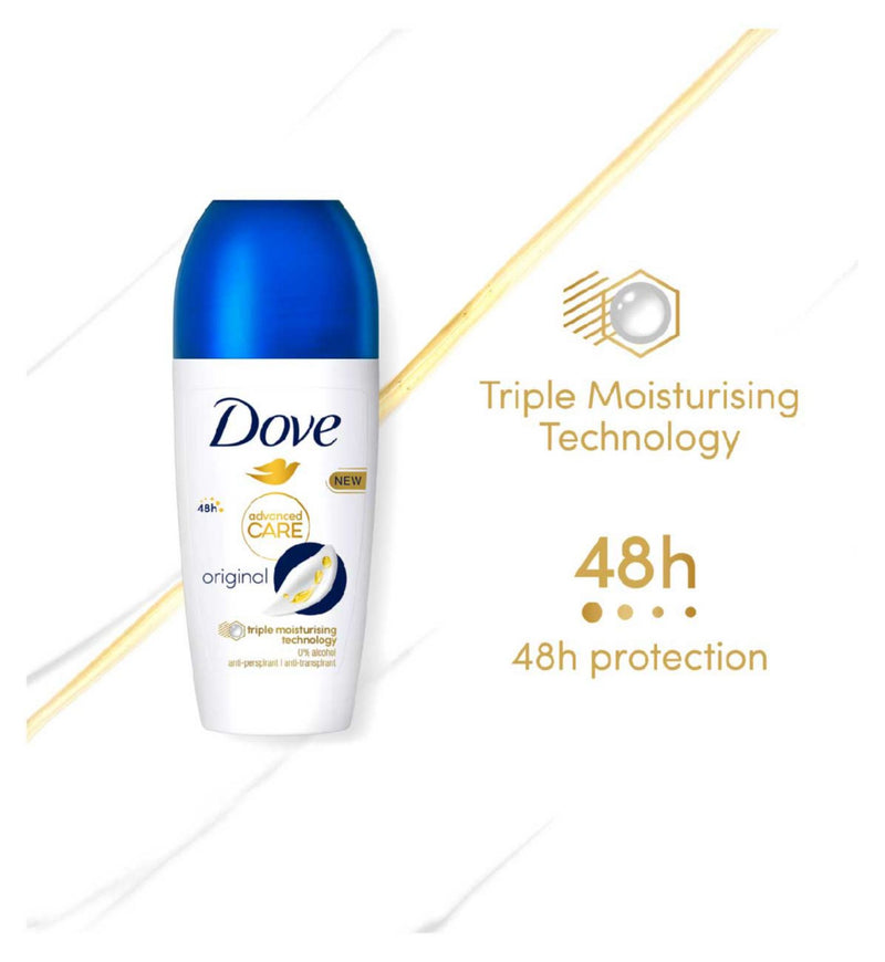 Dove Advanced Care Original anti-perspirant roll on 50ml - British product