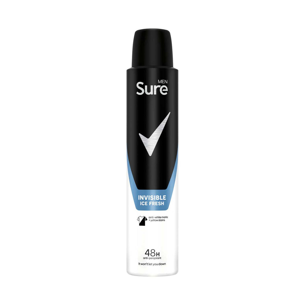Sure Men Invisible Ice Fresh Anti-Perspirant Aerosol Spray 200ml, imported from the UK