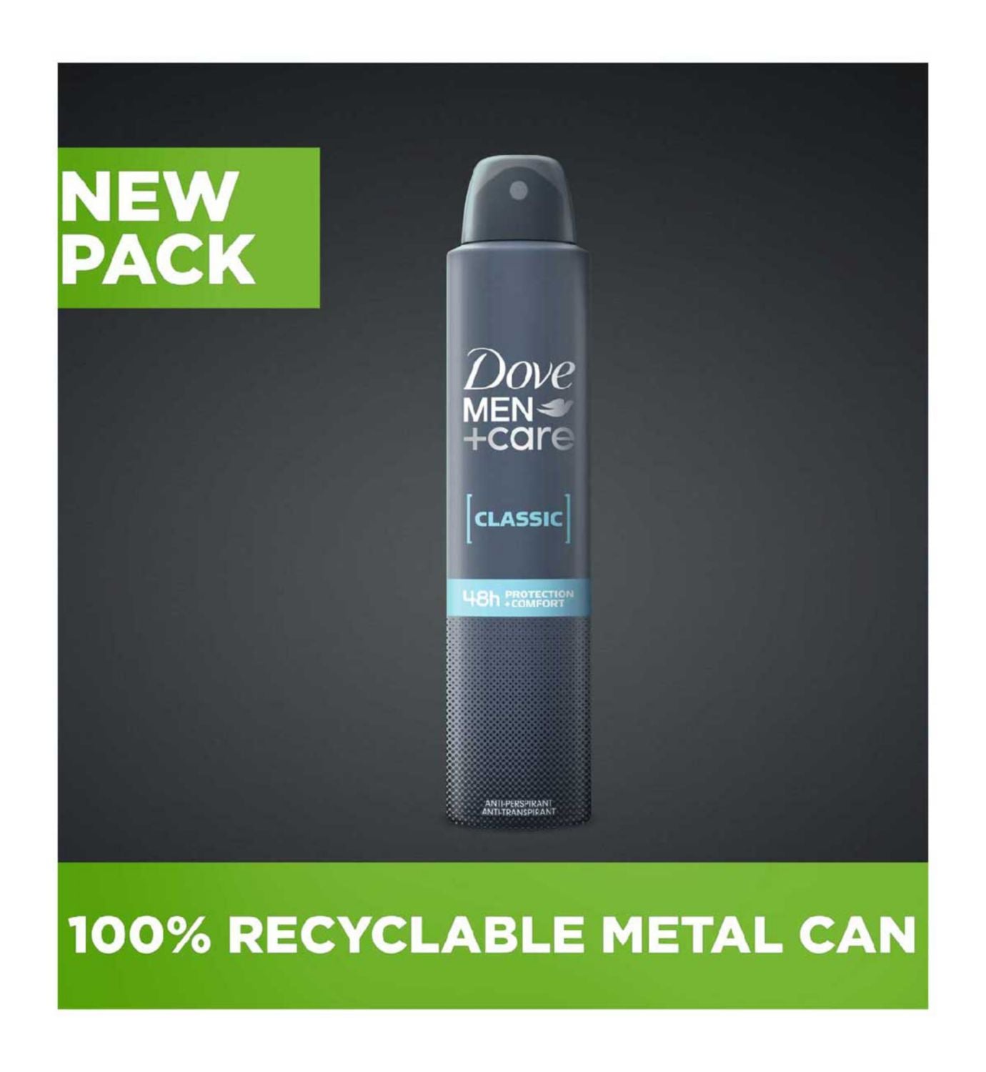 Dove Men+Care Classic Anti-Perspirant Spray 200ml - British product
