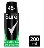 Sure Men Quantum Dry Antiperspirant Spray 200ml (British brand)