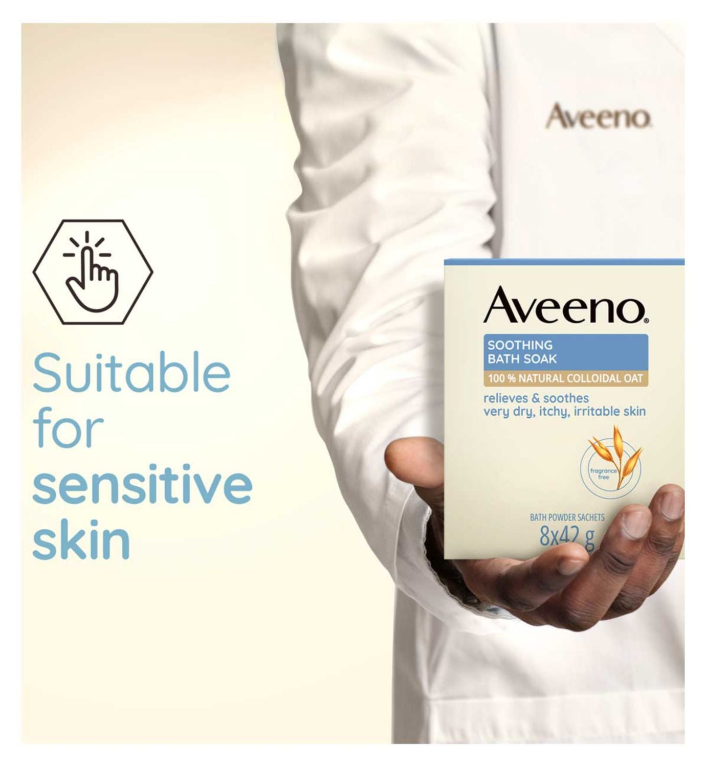 Aveeno Soothing Bath Soak 42g 8 Sachets - British product