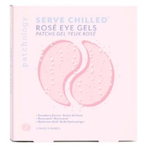 Patchology Serve Rosé Eye Gels 5 Pairs, imported from the UK