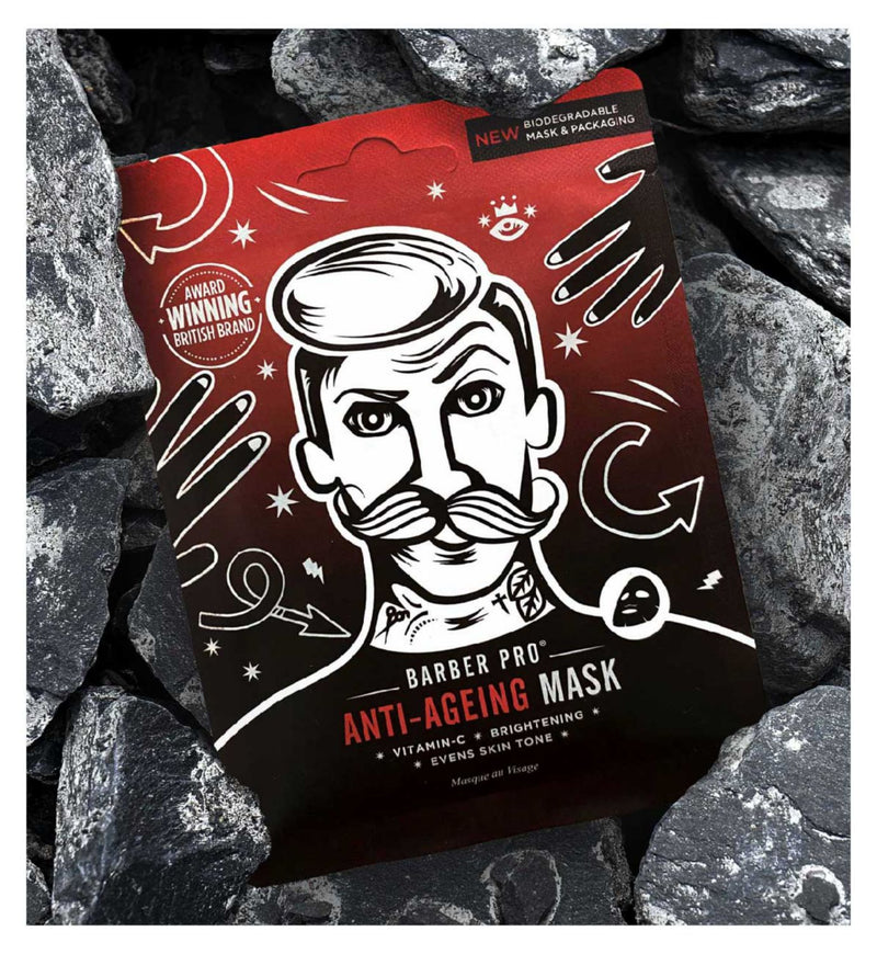 Barber Pro Anti-Ageing Vitamin C Sheet Mask - British product