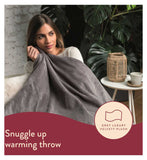 Dreamland Warming Throw Grey 120x160cm - British product
