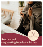Dreamland Warming Throw Grey 120x160cm - British product