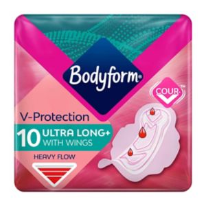 Bodyform Cour-V Ultra sanitary pads wings 10 pack - British product
