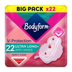 Bodyform Cour-V Ultra Long Sanitary Towels 22 pack - British product