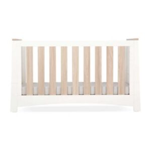 CuddleCo Ada Cot Bed White and Ash - British product